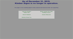 Desktop Screenshot of kimbersigns.com